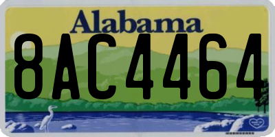 AL license plate 8AC4464