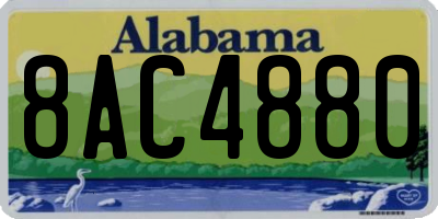 AL license plate 8AC4880