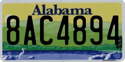 AL license plate 8AC4894
