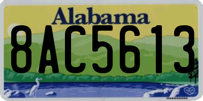 AL license plate 8AC5613