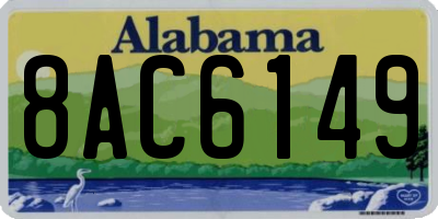 AL license plate 8AC6149