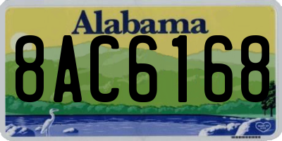 AL license plate 8AC6168