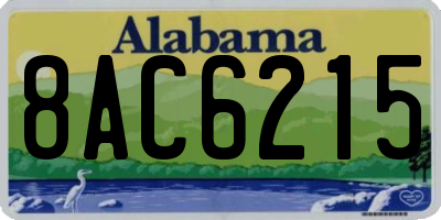 AL license plate 8AC6215