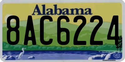 AL license plate 8AC6224