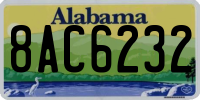 AL license plate 8AC6232