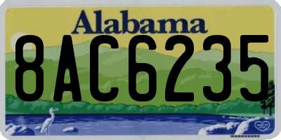 AL license plate 8AC6235