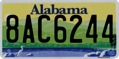 AL license plate 8AC6244