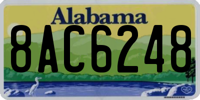 AL license plate 8AC6248