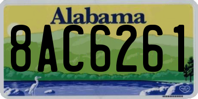 AL license plate 8AC6261
