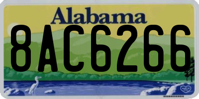 AL license plate 8AC6266