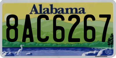 AL license plate 8AC6267