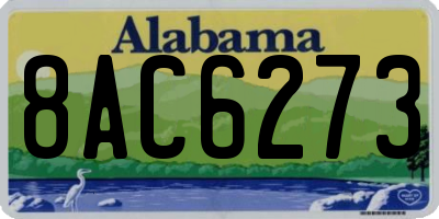 AL license plate 8AC6273