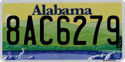AL license plate 8AC6279