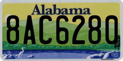 AL license plate 8AC6280