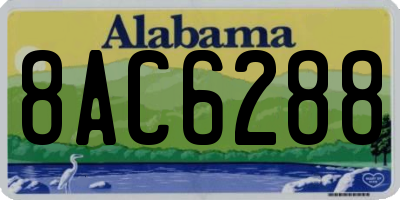 AL license plate 8AC6288
