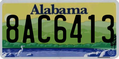 AL license plate 8AC6413