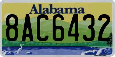 AL license plate 8AC6432