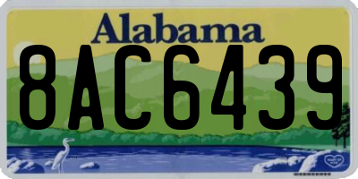 AL license plate 8AC6439