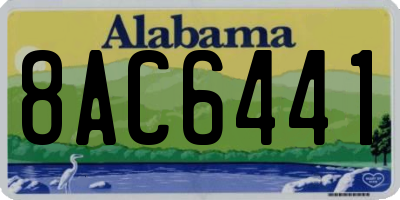 AL license plate 8AC6441