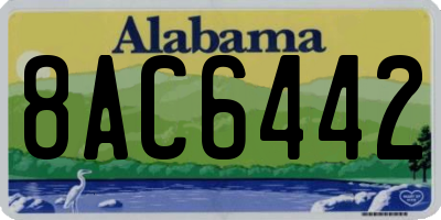 AL license plate 8AC6442