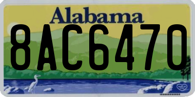 AL license plate 8AC6470