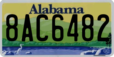 AL license plate 8AC6482