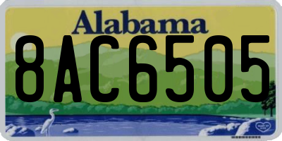 AL license plate 8AC6505