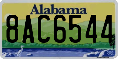 AL license plate 8AC6544