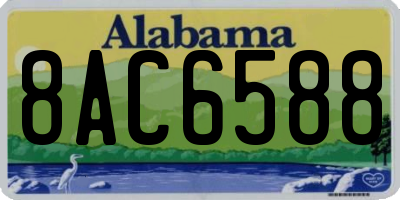 AL license plate 8AC6588