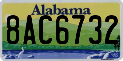 AL license plate 8AC6732