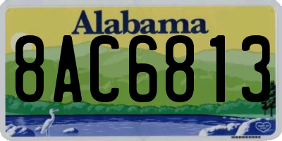 AL license plate 8AC6813