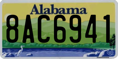AL license plate 8AC6941