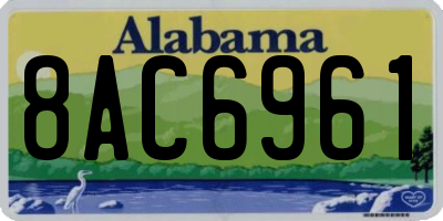 AL license plate 8AC6961