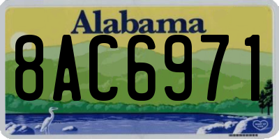AL license plate 8AC6971