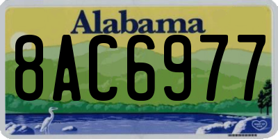 AL license plate 8AC6977