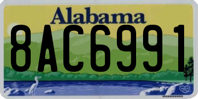 AL license plate 8AC6991