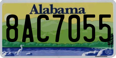 AL license plate 8AC7055