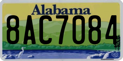 AL license plate 8AC7084