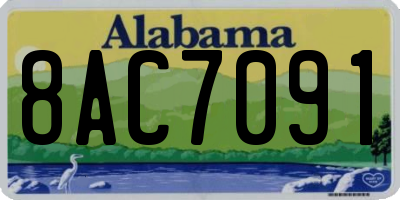 AL license plate 8AC7091