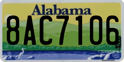 AL license plate 8AC7106