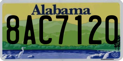 AL license plate 8AC7120