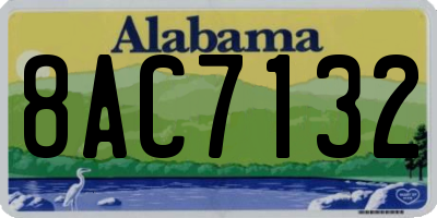 AL license plate 8AC7132