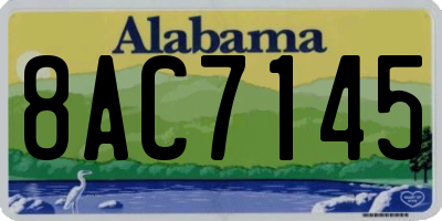 AL license plate 8AC7145