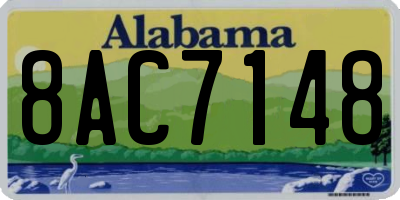 AL license plate 8AC7148