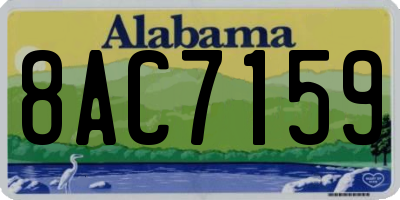 AL license plate 8AC7159