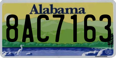AL license plate 8AC7163