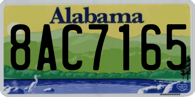 AL license plate 8AC7165