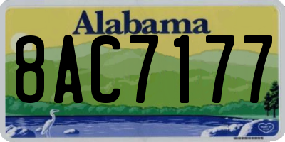 AL license plate 8AC7177