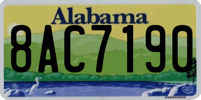 AL license plate 8AC7190