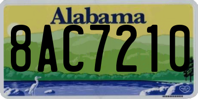 AL license plate 8AC7210
